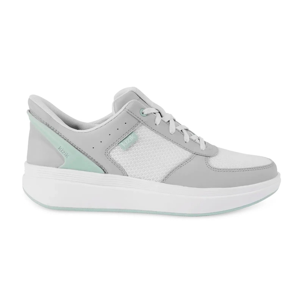 Kizik Brisbane Harbor Mist Sneakers Women's 8.5 Grey White‎ Mint WHERGW01-1D